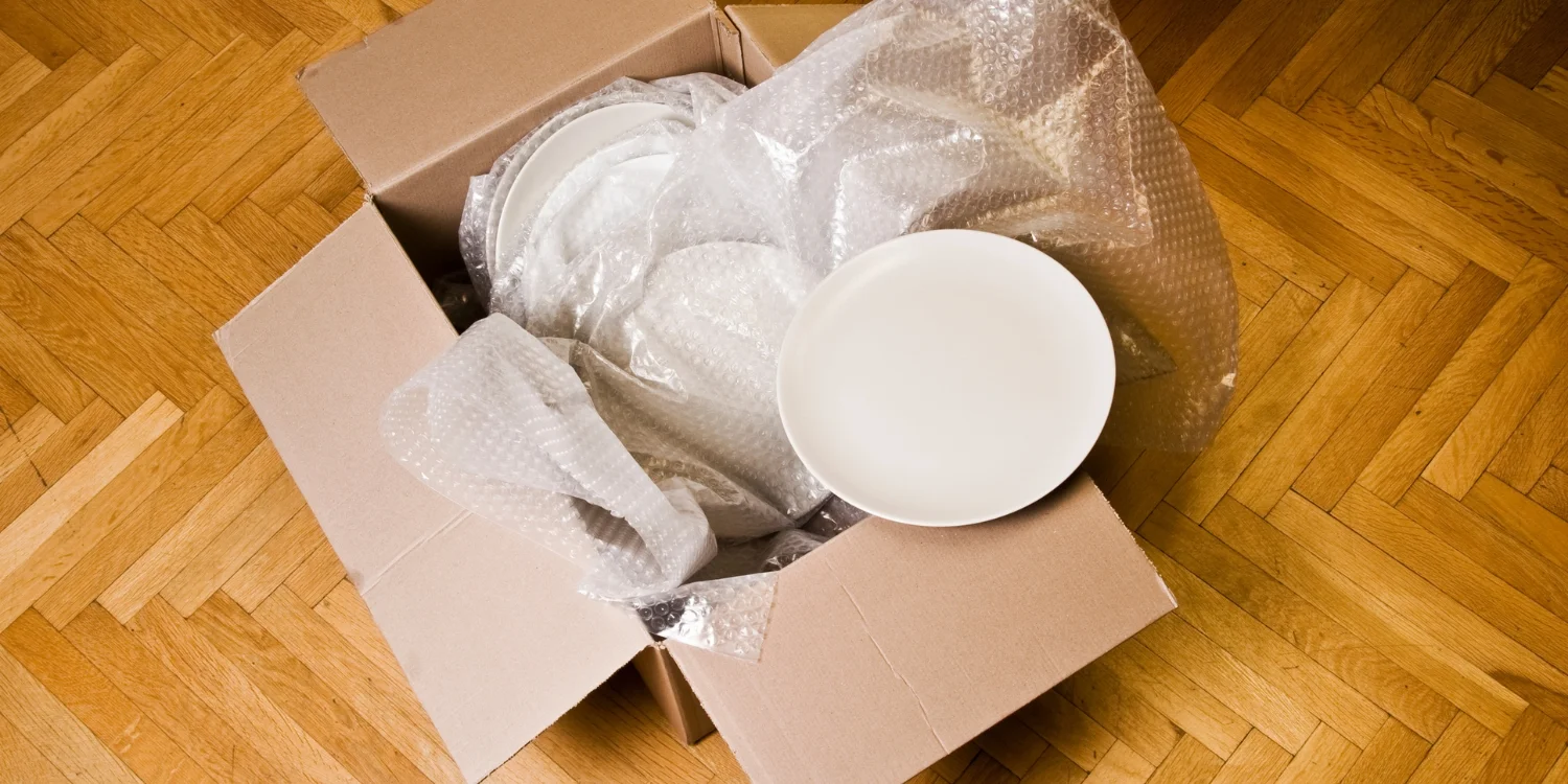 How to pack plates for moving