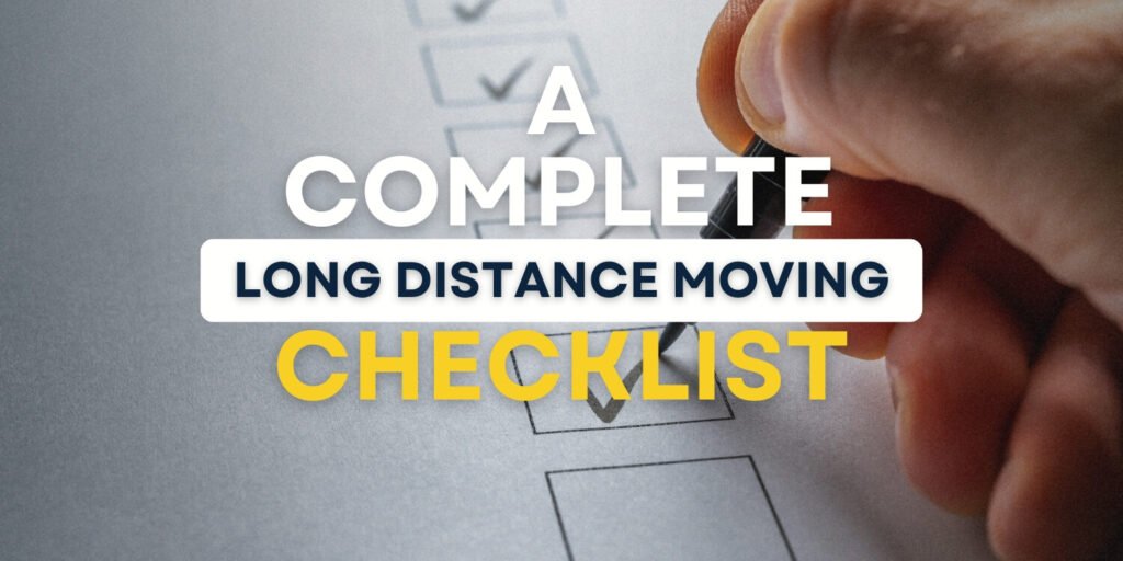 long distance moving checklist