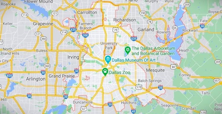 Dallas Moving Map