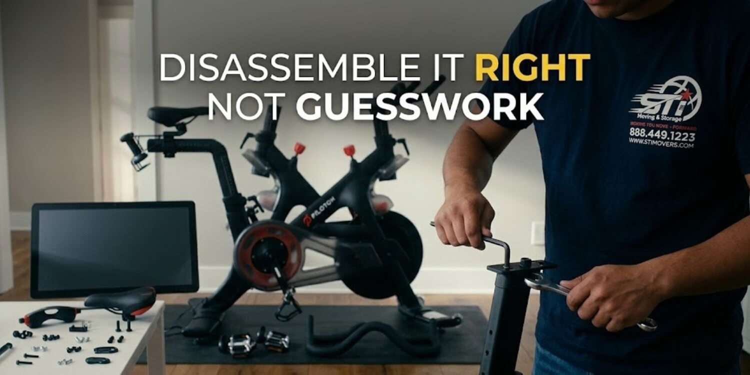 disassembling a peloton bike