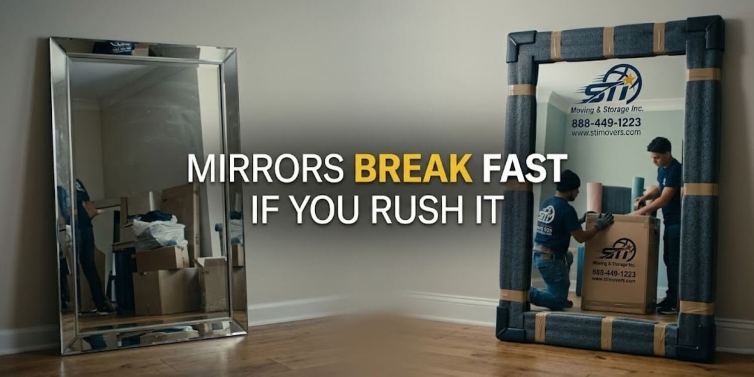 how to transport a mirror in pickup truck