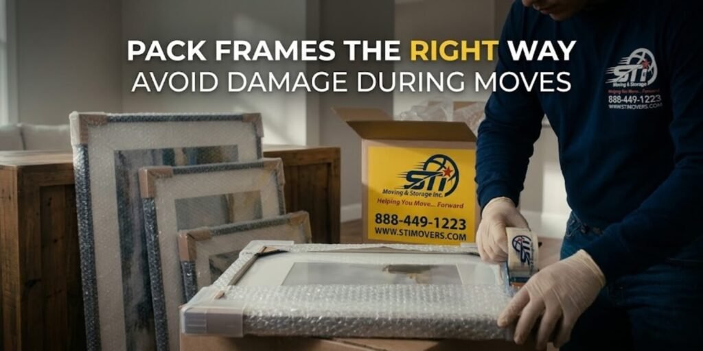 how to pack pictures for moving